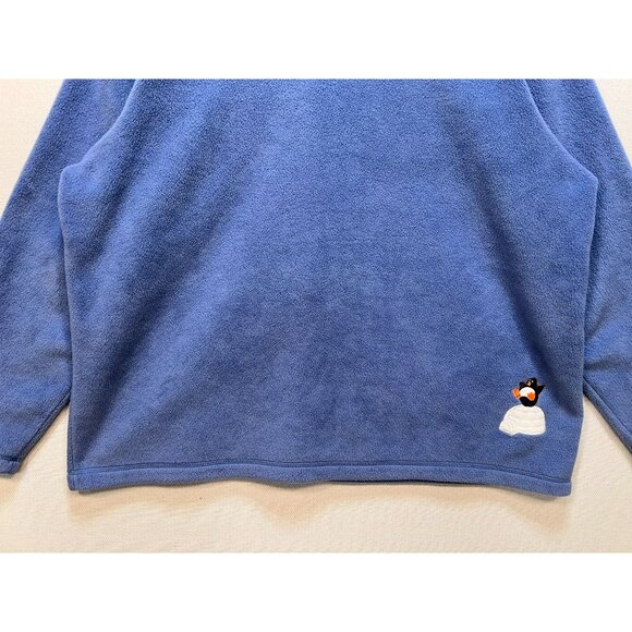 Croft & Barrow C&B Sport Womens Cardigan Sweater Sze 1X Blue Fleece Button Up - Picture 11 of 12